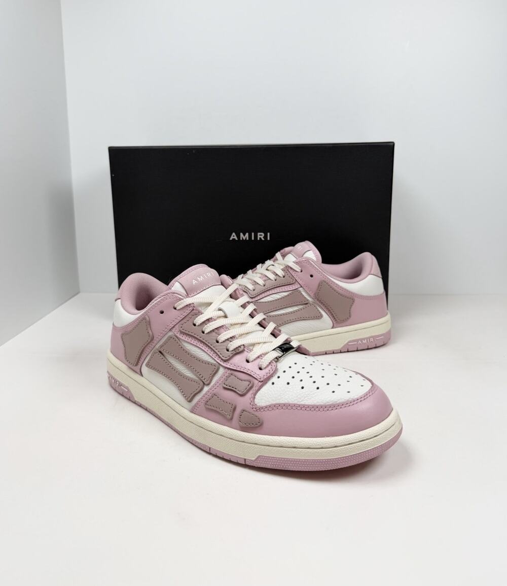 Size 42EU/9US - Amiri Skel Top Low Pink White Sneakers💗 RETAIL $750!